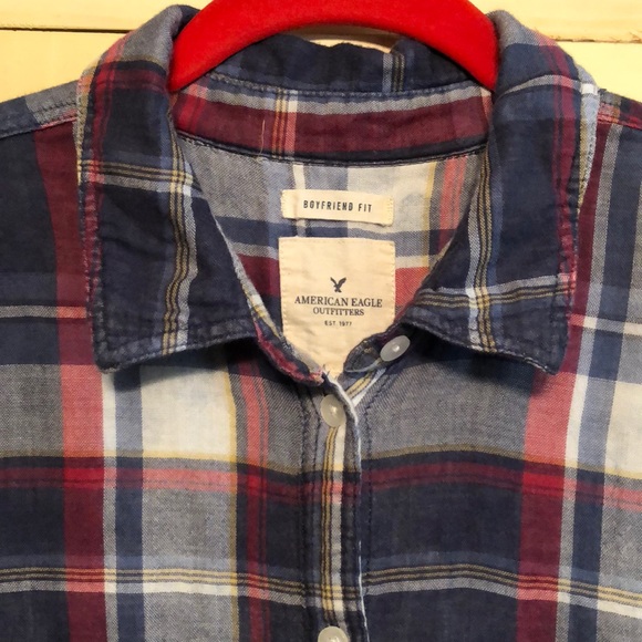American Eagle Outfitters Tops - AEO flannel shirt-hardly worn!
